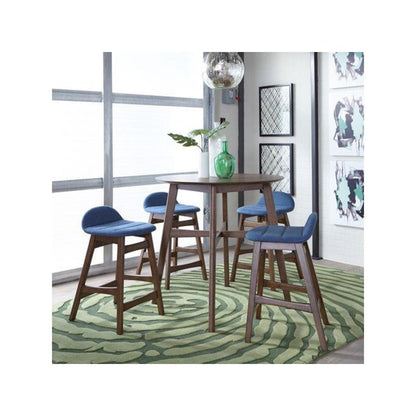 Space Savers 5 Piece Gathering Table Set in Satin Walnut
