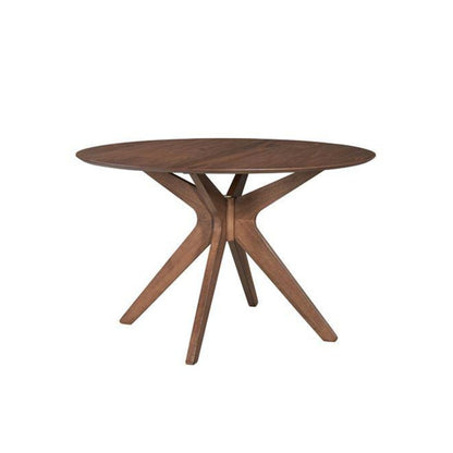 Space Savers 5 Piece Pedestal Table Set in Satin Walnut