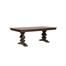 Armand 5 Piece Trestle Table Set in Antique Brownstone