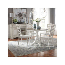 5 Piece Drop Leaf Table Dining Room Set with 4 Ladder Back Side Chairs