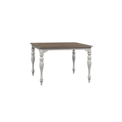 5 Piece Counter Height Table Dining Room Set with 4 Ladder Back Counter Chairs