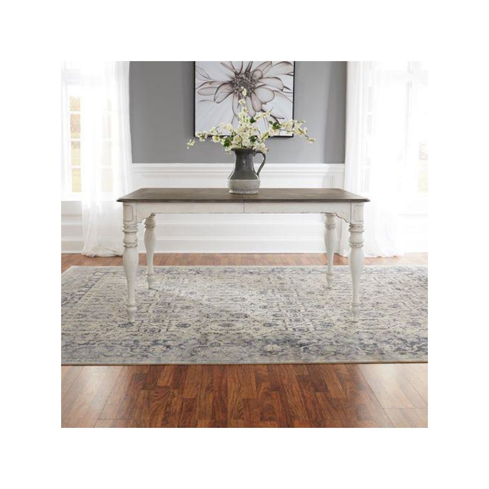 6 Piece Leg Table Dining Room Set with Bench, 4 Ladder Back Chairs
