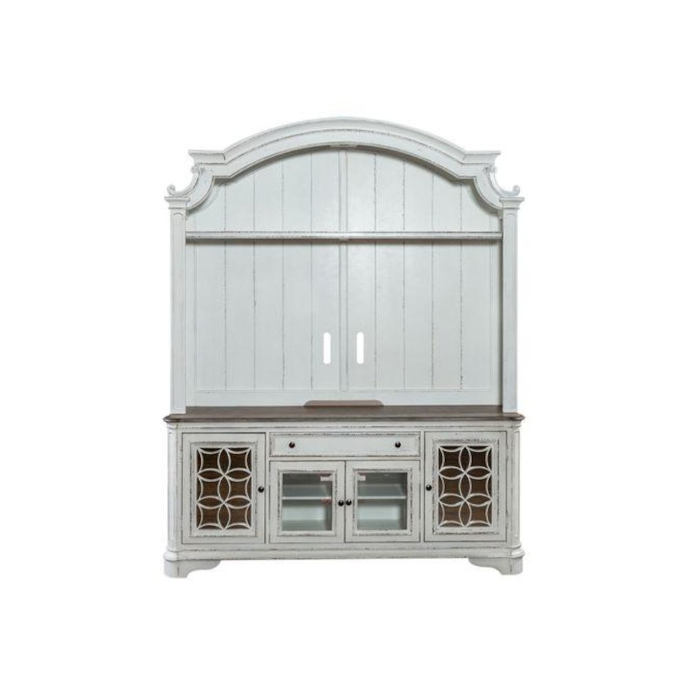 Magnolia Manor Entertainment Center in Antique White