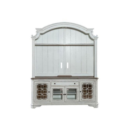 Magnolia Manor Entertainment Center in Antique White