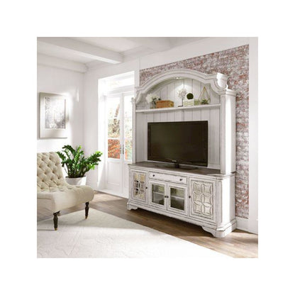 Magnolia Manor Entertainment Center in Antique White