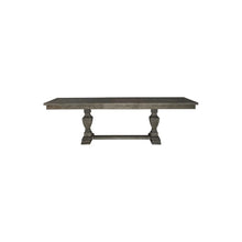 Trestle Table Set in Rubberwood & Poplar Solids w/ Split Heart White Oak Veneers