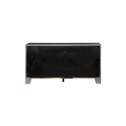 Modern Farmhouse Credenza in Dusty Charcoal w/ Heavy Distressing