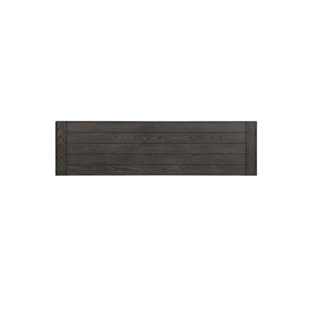Allyson Park 66 Inch TV Console in Wirebrushed White w/ Charcoal Top