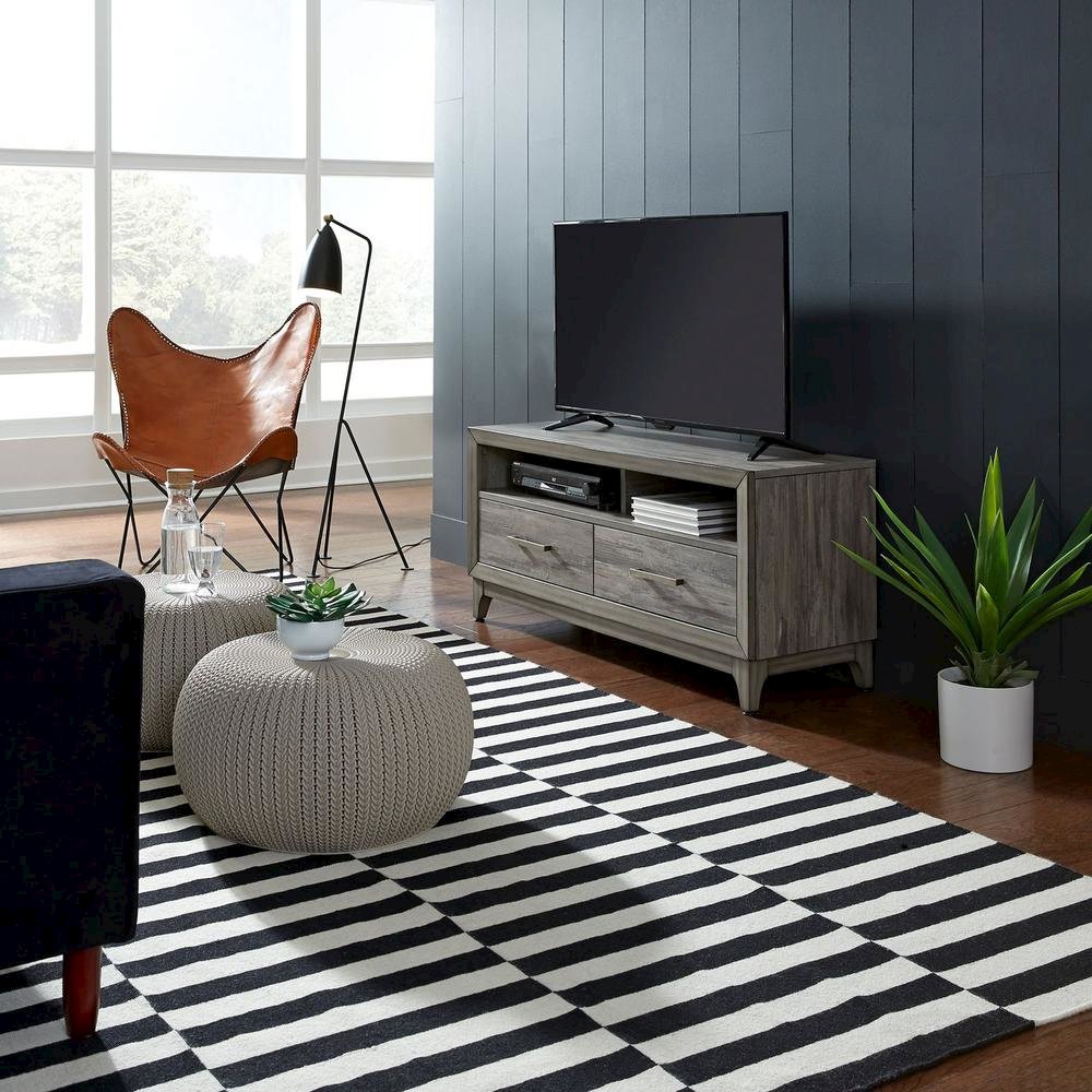 Mercury 47 Inch TV Console in Driftwood Gray
