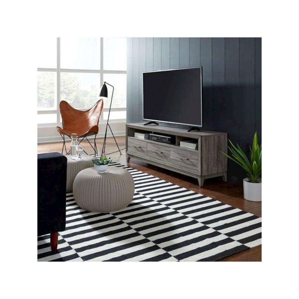 Mercury 62 Inch TV Console in Driftwood Gray