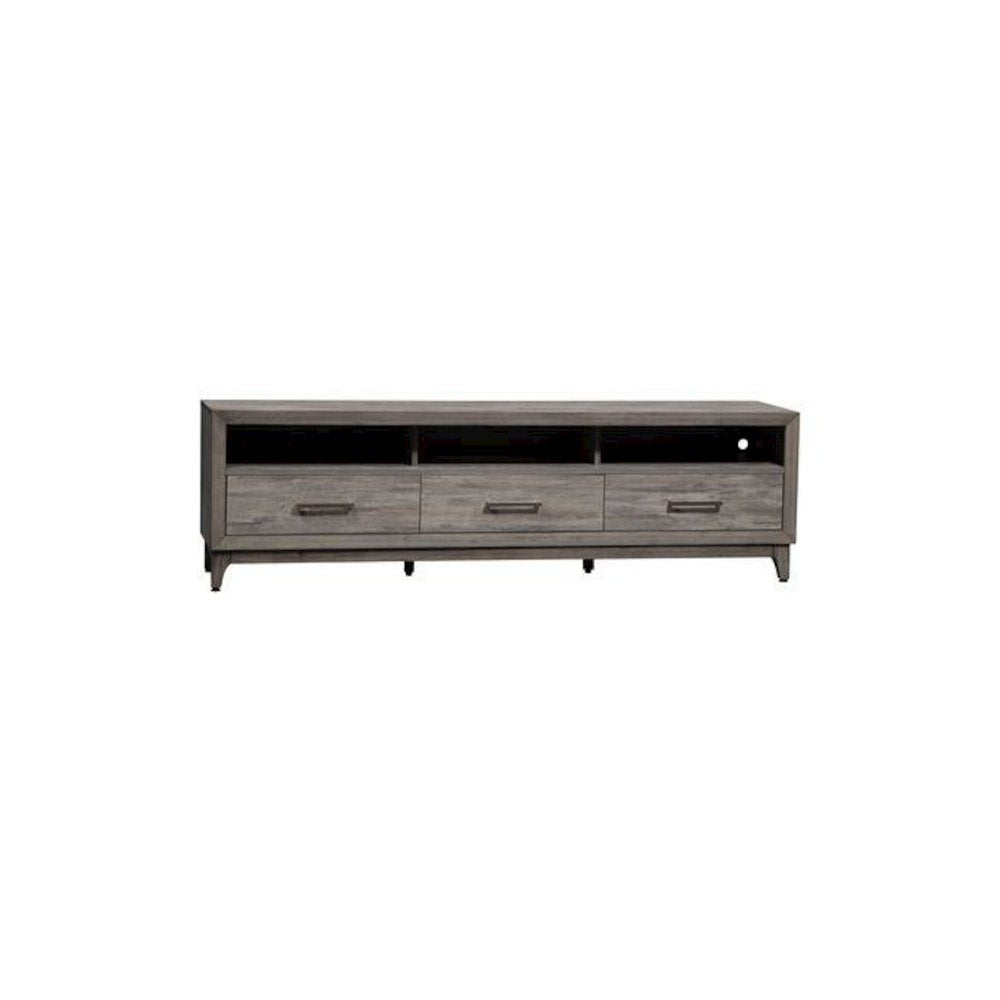 Mercury 76 Inch TV Console in Driftwood Gray