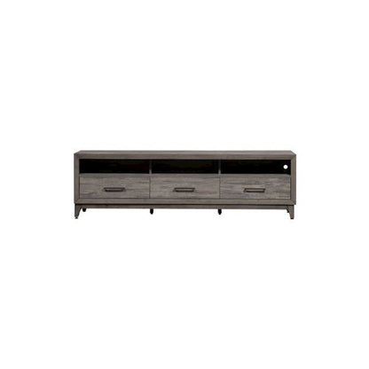 Mercury 76 Inch TV Console in Driftwood Gray