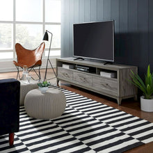 Mercury 76 Inch TV Console in Driftwood Gray