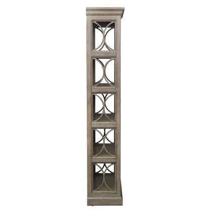 Simply Elegant Bookcase in Heathered Taupe