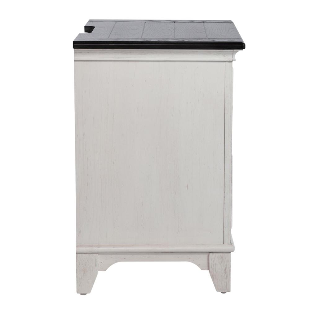 2 Drawer Night Stand w/ Charging Station
