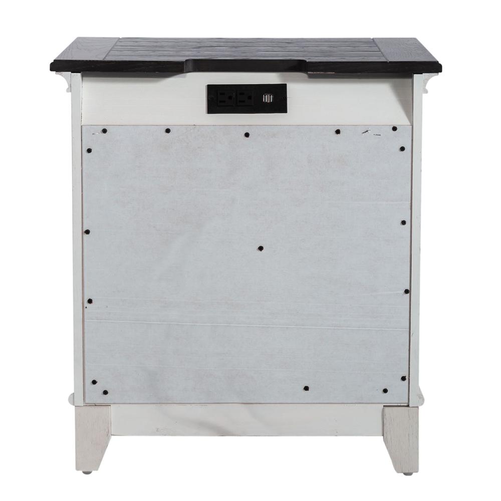 2 Drawer Night Stand w/ Charging Station