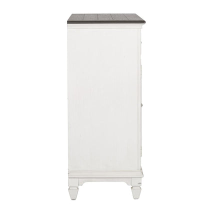 Allyson Park Allyson Park Buffet in Wirebrushed White w/ Charcoal Top