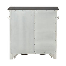 Cabinet Cottage Home Storage Pet Food Bowl Drawer - White w/ Charcoal Tops