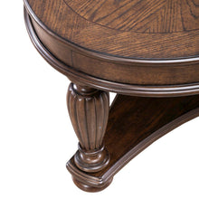 Allington Oval Cocktail Table for Living Room - Satin Sienna