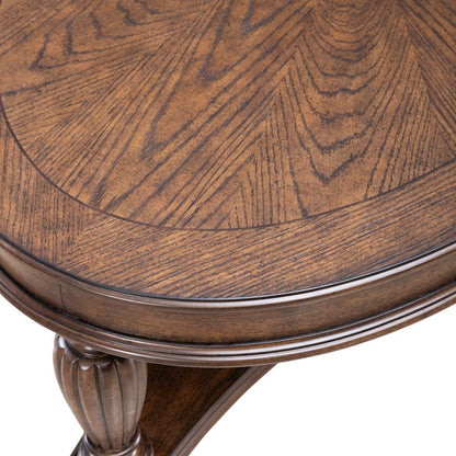 Allington Oval Cocktail Table for Living Room - Satin Sienna