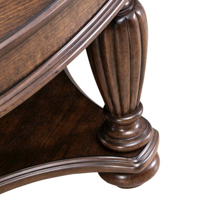 Allington Oval Cocktail Table for Living Room - Satin Sienna