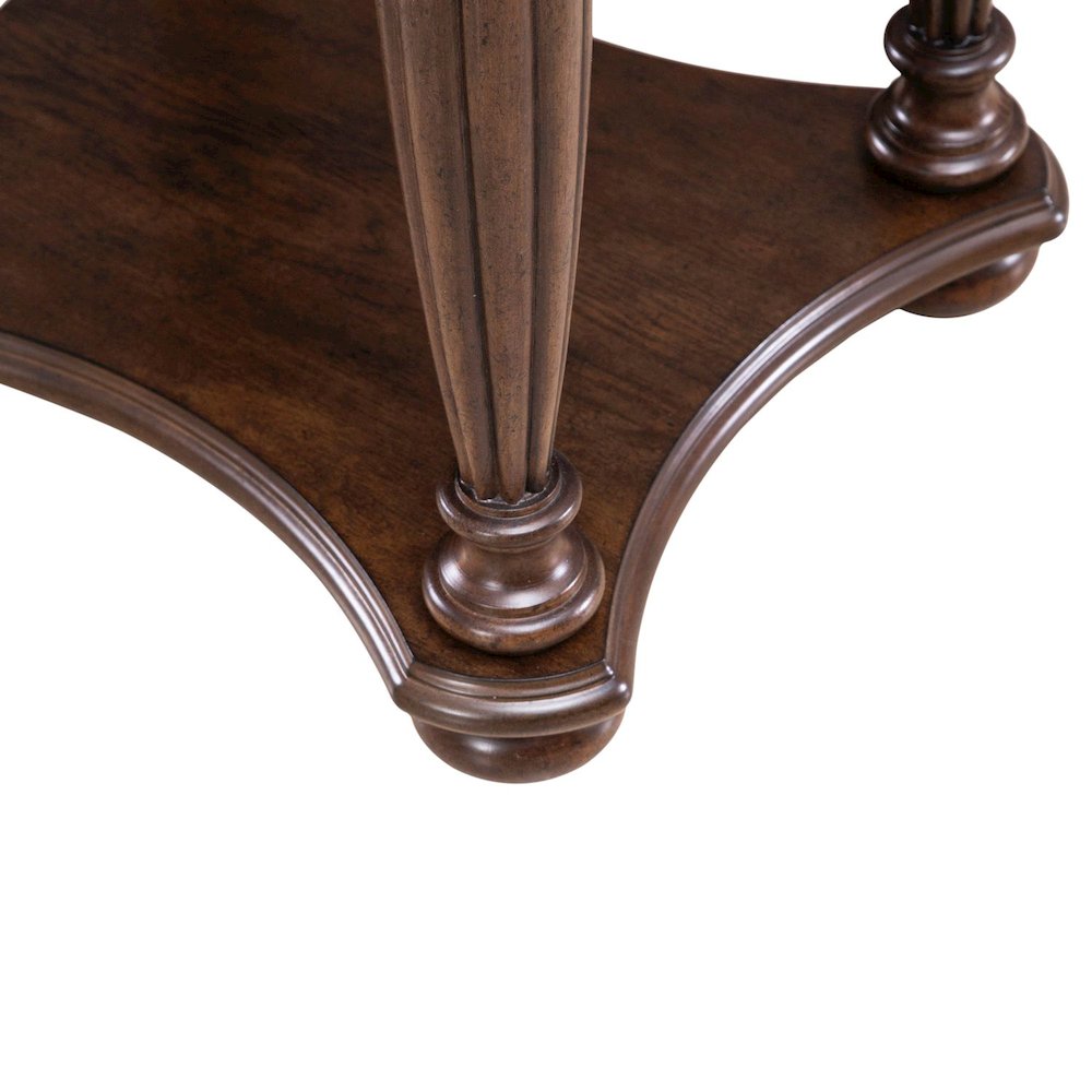 Allington Oval End Table for Living Room - Satin Sienna