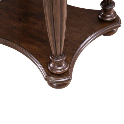 Allington Oval End Table for Living Room - Satin Sienna