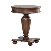 Allington Round End Table for Living Room - Satin Sienna