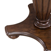 Allington Round End Table for Living Room - Satin Sienna