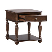 Allington Rectangular End Table for Living Room - Satin Sienna