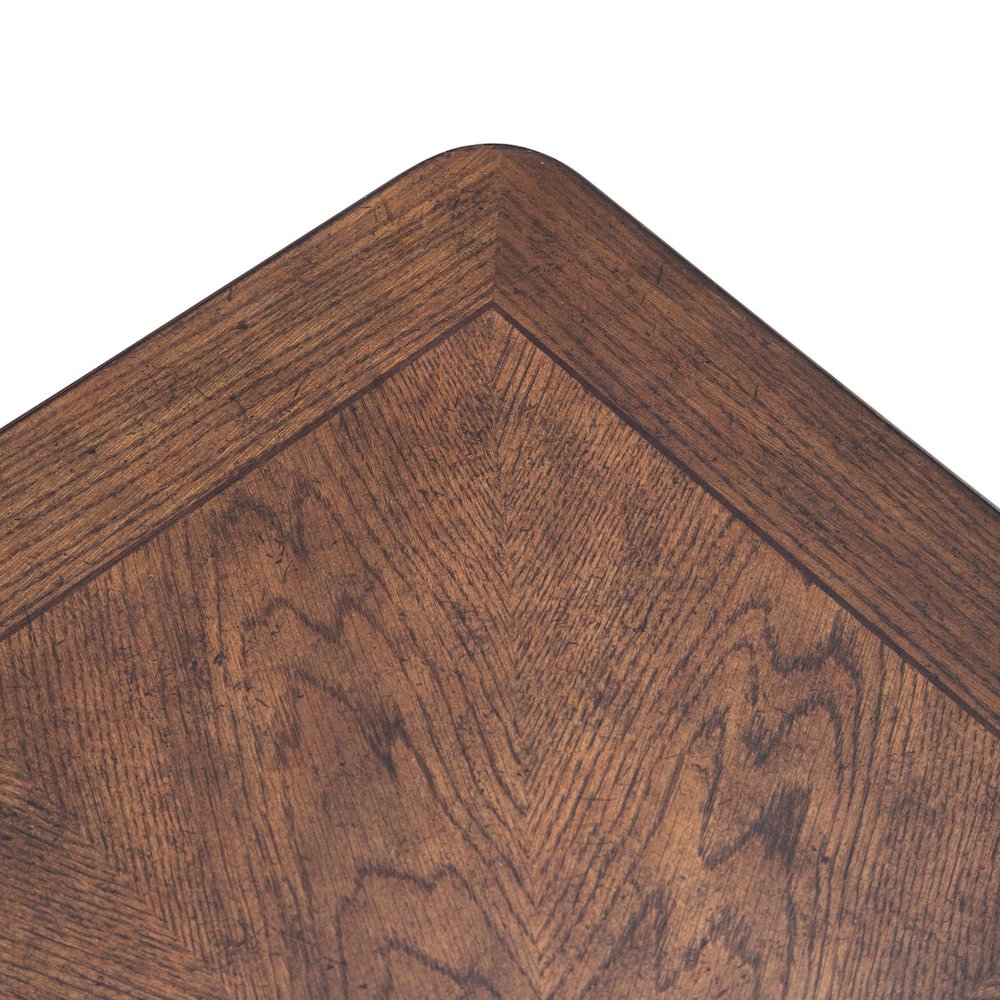 Allington Rectangular End Table for Living Room - Satin Sienna