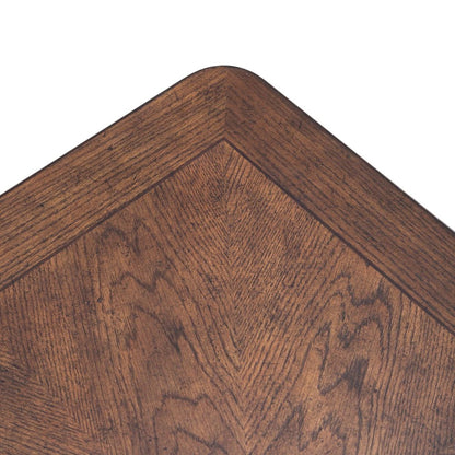 Allington Rectangular End Table for Living Room - Satin Sienna