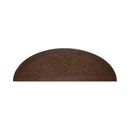 Allington Demilune Sofa Table for Living Room - Satin Sienna