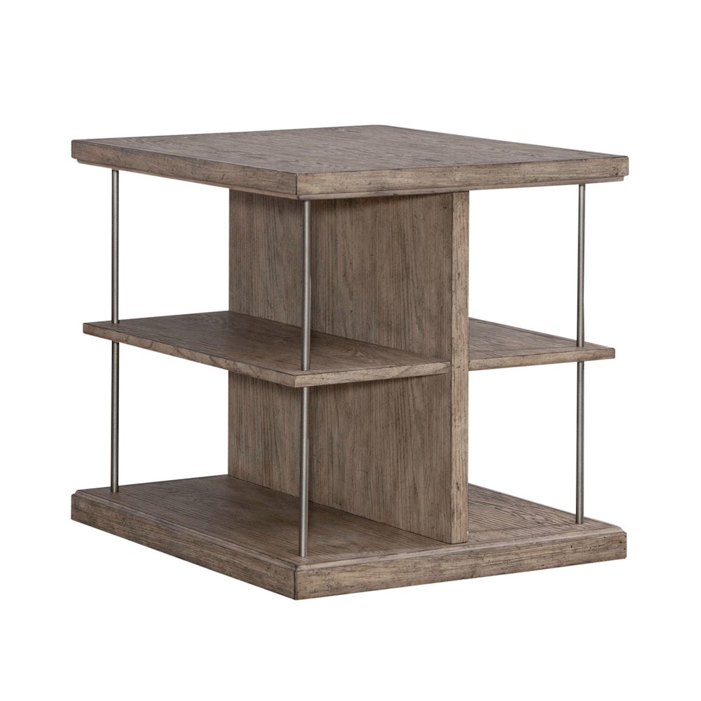 3-Piece Living Room Set with Cocktail Table, 2 End Tables in Burnished Beige