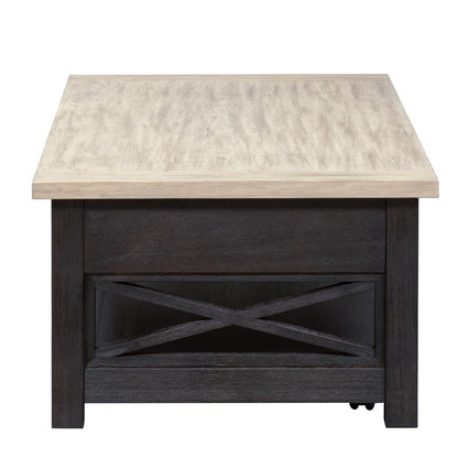 Heatherbrook Lift Top Cocktail Table in Charcoal