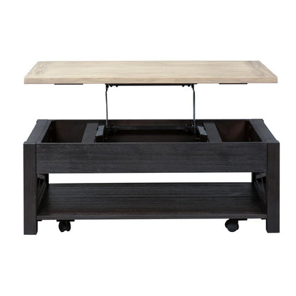 Heatherbrook Lift Top Cocktail Table in Charcoal