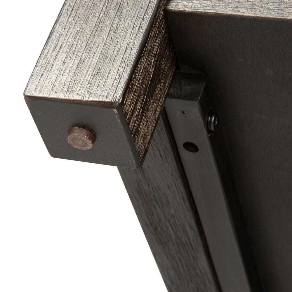 Heatherbrook Drawer End Table in Charcoal
