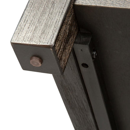 Heatherbrook Drawer End Table in Charcoal