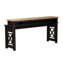 Heatherbrook Console Bar Table in Charcoal