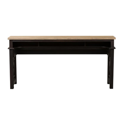 Heatherbrook Console Bar Table in Charcoal