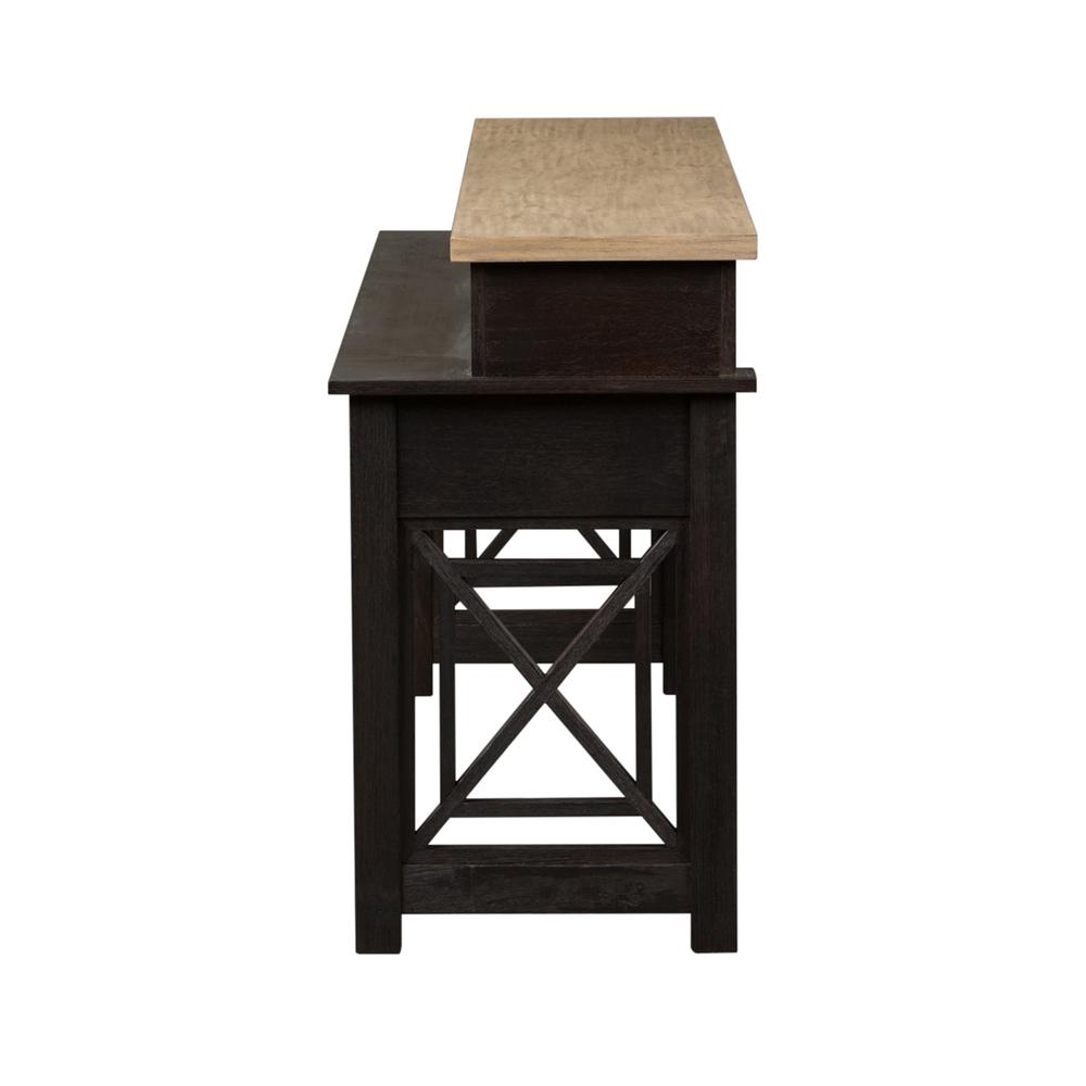 Heatherbrook Console Bar Table in Charcoal
