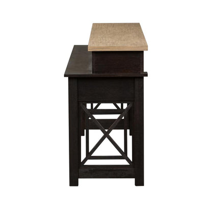 Heatherbrook Console Bar Table in Charcoal
