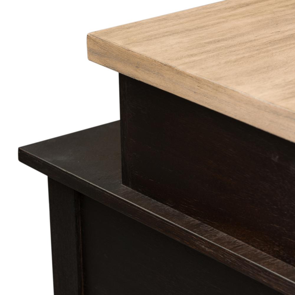 Heatherbrook Console Bar Table in Charcoal