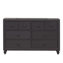 Cottage View 6 Drawer Dresser in Dark Gray