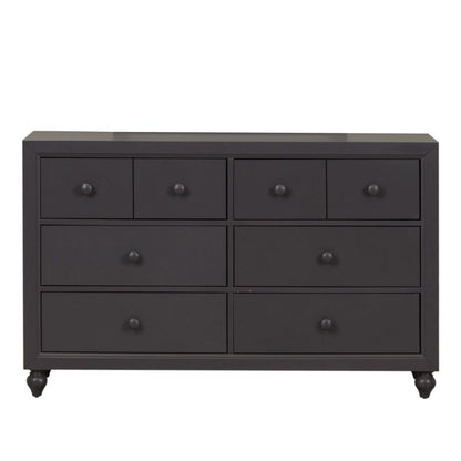 Cottage View 6 Drawer Dresser in Dark Gray