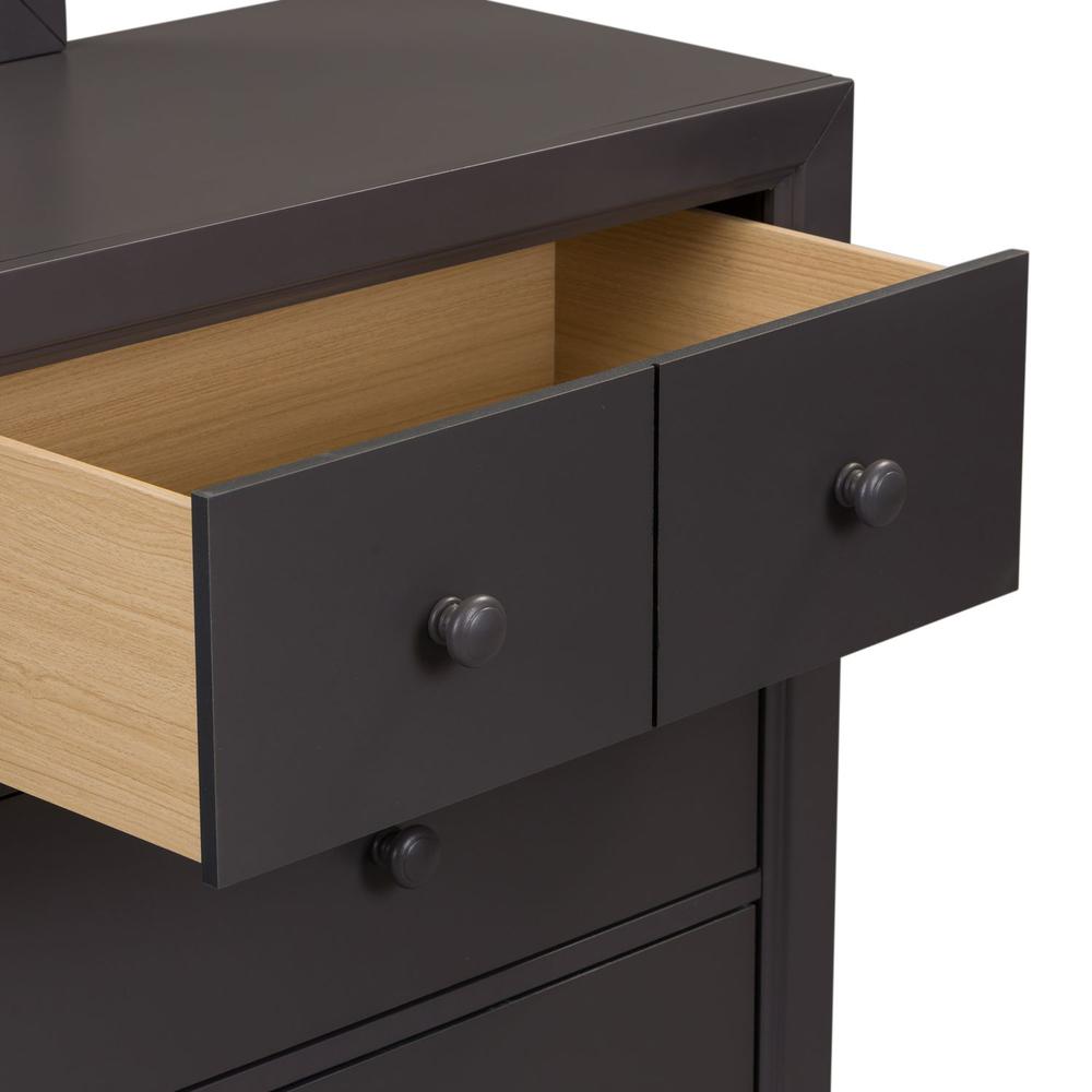Cottage View 6 Drawer Dresser in Dark Gray