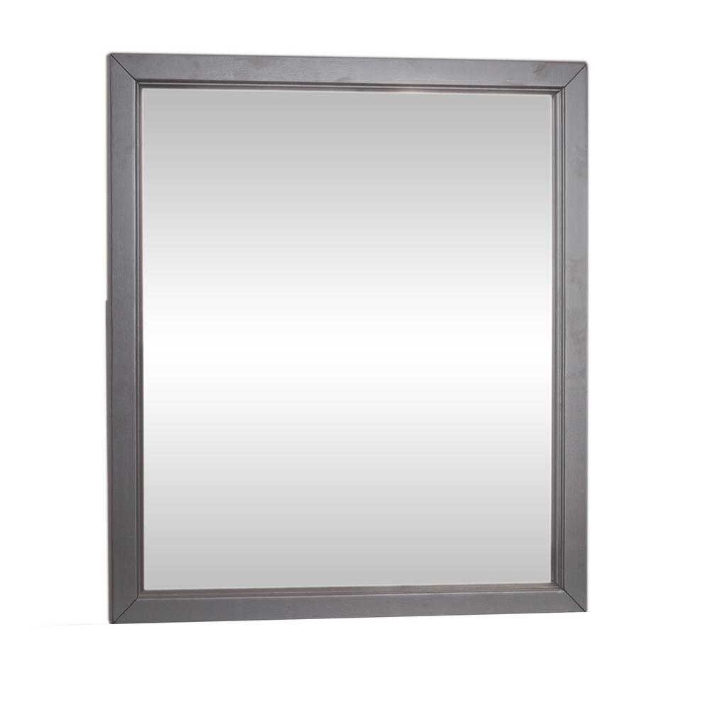 Cottage View Mirror in Dark Gray