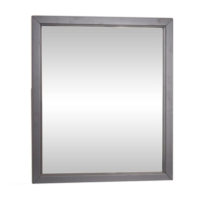 Cottage View Mirror in Dark Gray