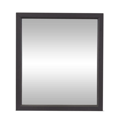 Cottage View Mirror in Dark Gray