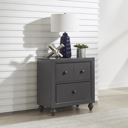 Cottage View Night Stand in Dark Gray
